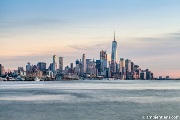 Lower Manhattan and the Hudson River at Sunset 1