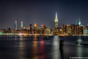 Midtown Manhattan and the East River at Night