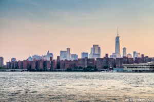 Lower Manhattan and the East River at Sunset 1