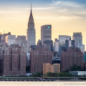 Midtown Manhattan and the East River at Sunset 1 (SQ)