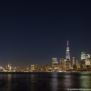 Lower Manhattan and the Hudson River at Night 3 (SQ)