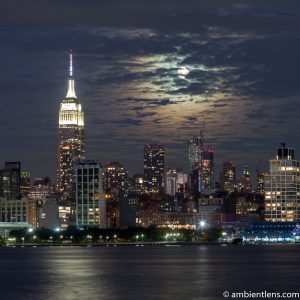 Moonrise over Manhattan, New York 1 (SQ)