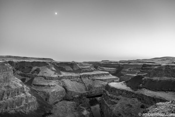 The Canyon at Palouse Falls 3 (BW)